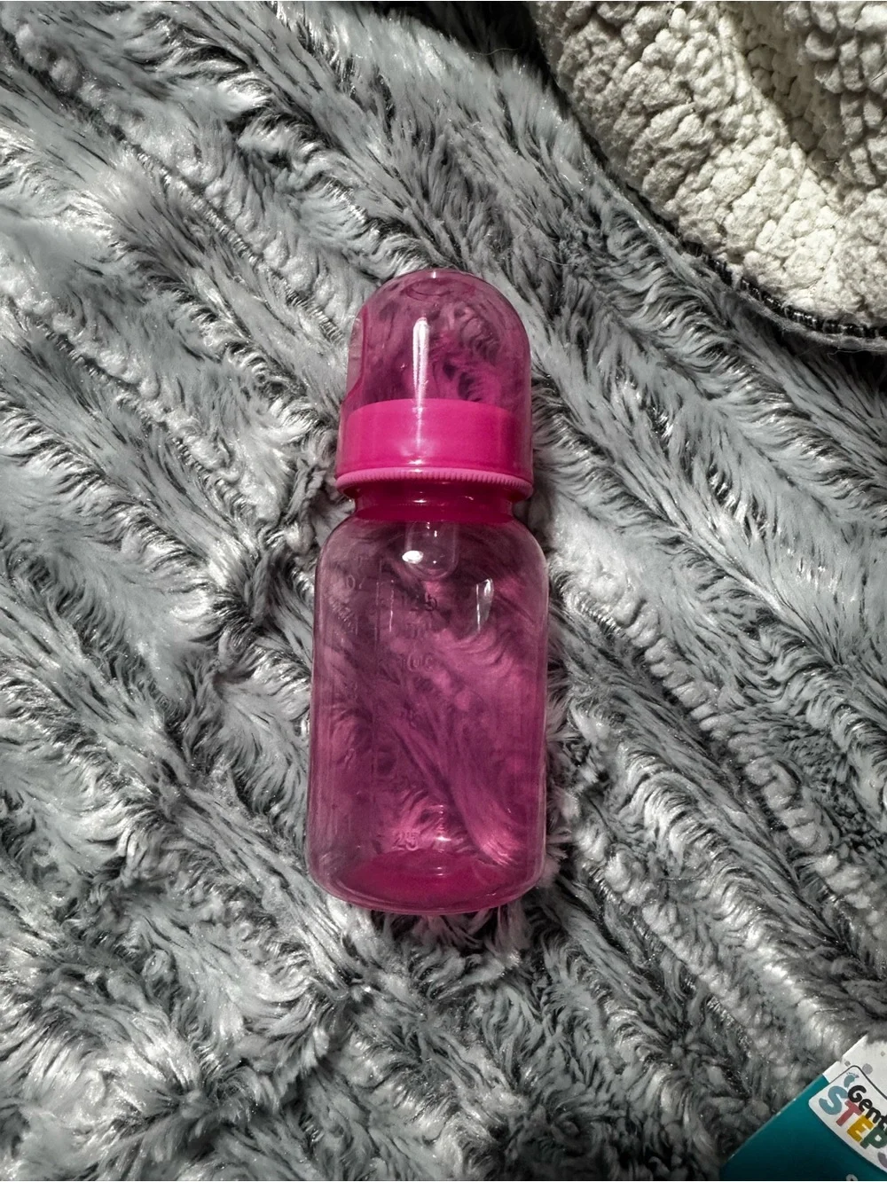 Pink Silicone Pacifier (4) and bottles (4)
